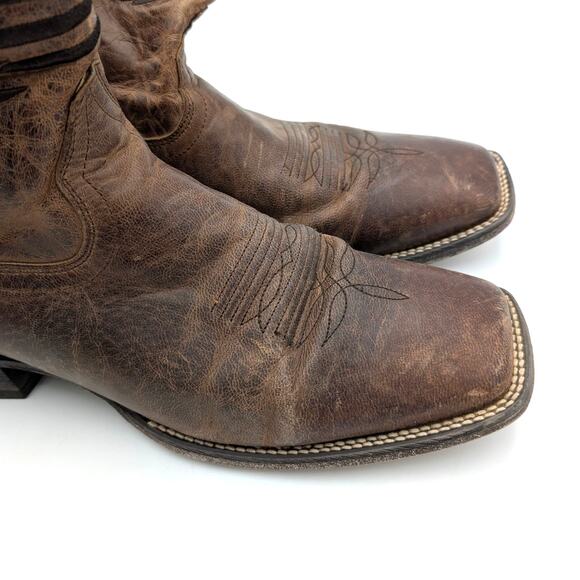 Ariat Circuit Patriot Western Boots Square Toe Men\'s Brown Size US14D EU48